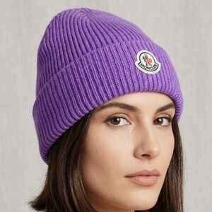 Moncler  Lavender Knit Hat Purple Adult